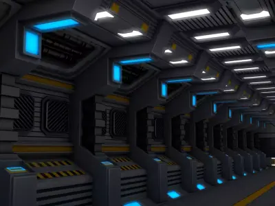 Sci Fi Corridor 3D model