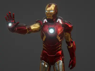Iron Man Mark 7 - 3D Model - Blender 3D model