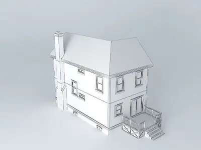 Row House Free 3D model