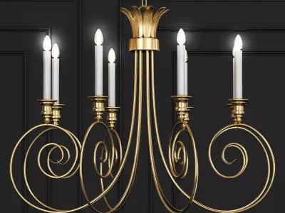 Eyelash Chandelier  Small 3D model