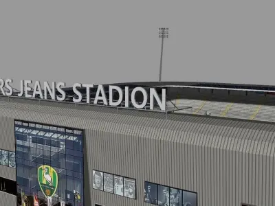 Cars Jeans Stadion Ado den Haag Low-poly 3D model