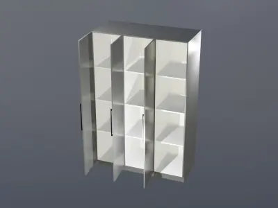 Procedural Cupboards Low-poly 3D model
