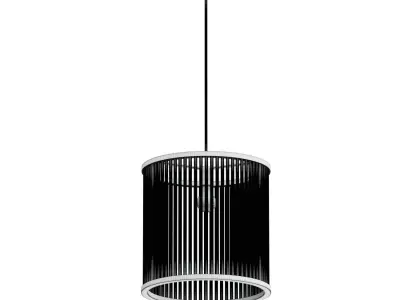 Chandelier Glass Drum by Romatti Silver 3D model