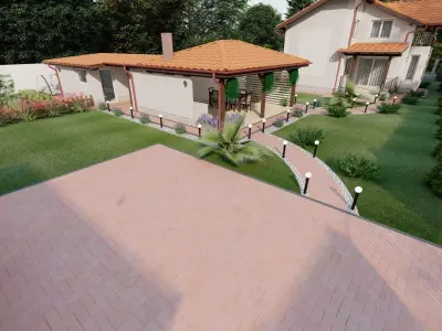 House 16 Exterior Low-poly 3D model