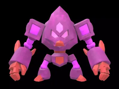 Stone Giant Monster v1 005 Low-poly 3D model
