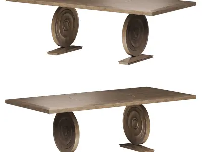 HEMINGWAY DINING TABLE by bakerfurniture 3D model