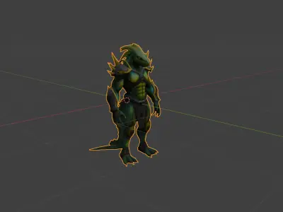  Sci Fi and Hybrid 3D Character Models Low-poly 3D model