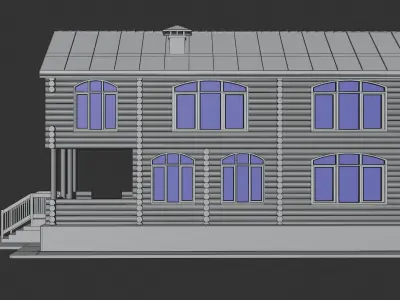 Log House 3D model
