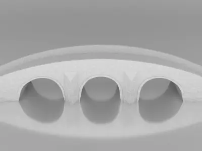 Stone Bridge Low-poly 3D model get