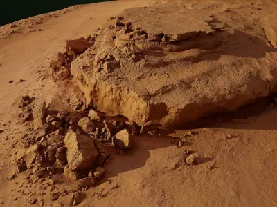 Desertrockformation01 3D model