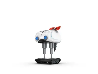 Funny Robot Character 3D model 4