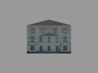 Train station Bus terminal Low-poly 3D model