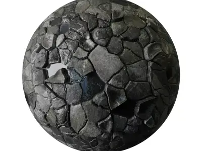 7 different PBR 2k Realistic wet stone ground pavement textures Texture