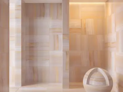 Marble wall 290 3D model