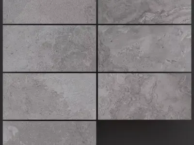 ABK Alpes Raw Lead 300x600 Set 1 3D model