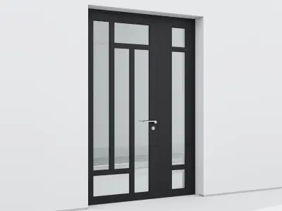 Aluminium door 203 3D model