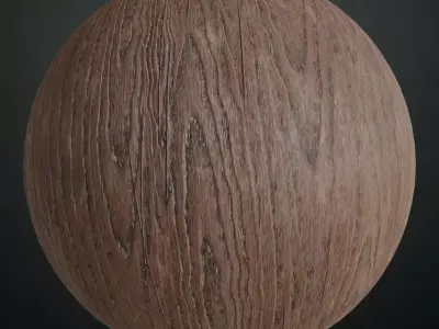 Antique Weathered Pine Wood Planks PBR Seamless Texture