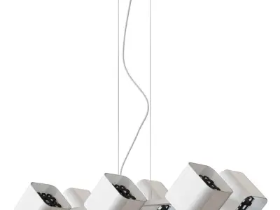  Kovacs 6 Light 1 Tier Linear Chandelier  3D model