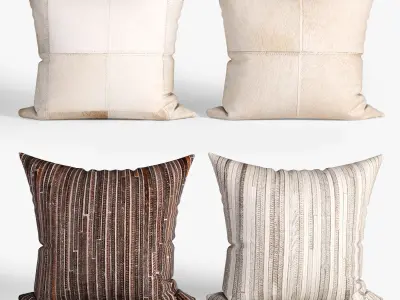 25 Decorative set pillow Low-poly 3D model