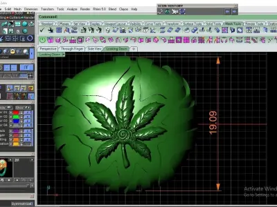 marijuana ring 3D print model