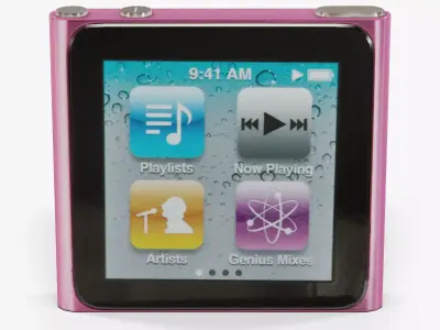 Apple iPod nano 6 Generation digital media player Low-poly 3D model