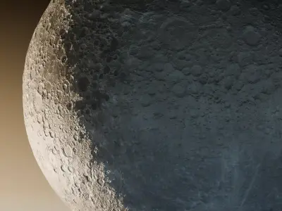 Moon 3D Photorealistic  Low-poly 3D model