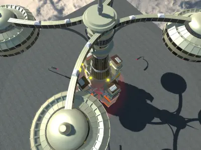 Sci-Fi Building 9 3D model