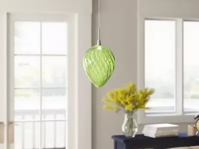 Spheroid Light Single GeometricPendant 3D model