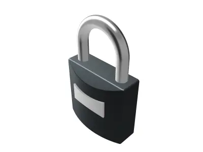Free Padlock Free low-poly 3D model