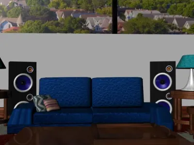 AUTODESK MAYA HOUSE INTERIOR DESIGN 3D model