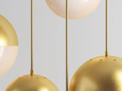 Pendant lighting CEDAR AND MOSS GLOBE  3D model