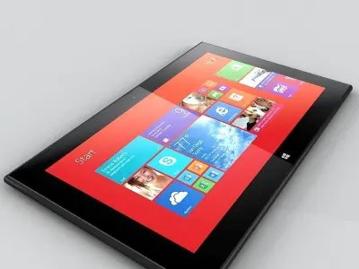  Nokia Lumia 2520 Black 3D model