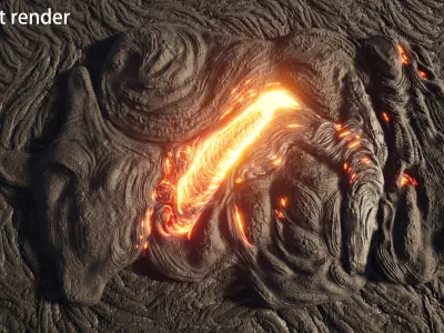 lava rock 3D model