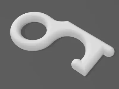 COVID-19 Door Opener 3D print model
