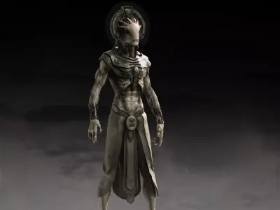 The Alien Precursors Low-poly 3D model
