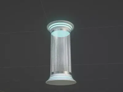Capsule  Low-poly 3D model