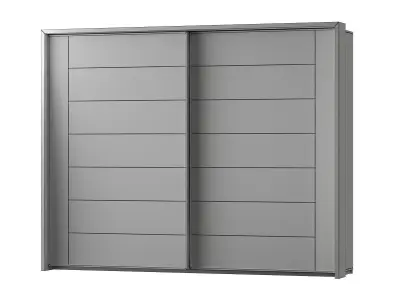 Wardrobe low poly 3d model collection ikea sliding doors Low-poly 3D model
