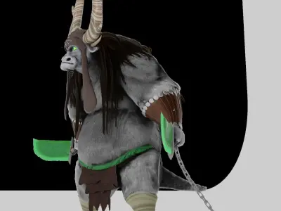 kung fu panda - kai 3d sculpture 3D model