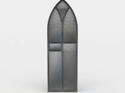 Window stained glass Low-poly 3D model
