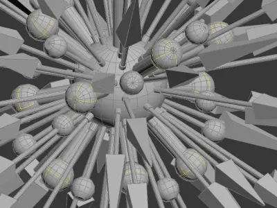 Unique Sputnik 3D model
