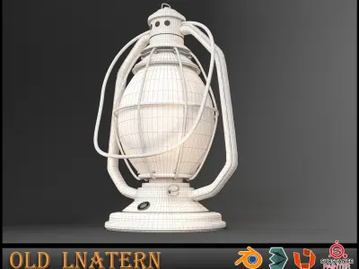 Old Lantern 3D model buy