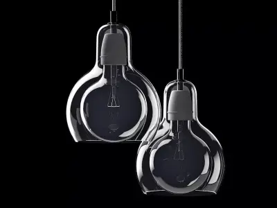 Bulb edison light 3D model