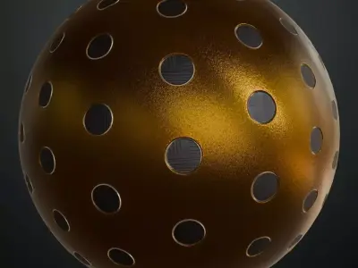 Shiny Metal Grill PBR Seamless Texture