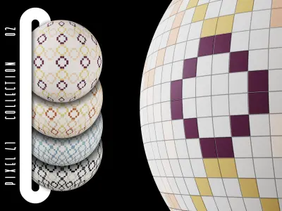141 PBR Tile Texture Pack from 41zero42 products -Vol2 Texture