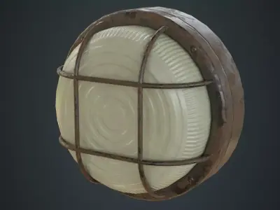 Bulkhead Light 2C Low-poly 3D model