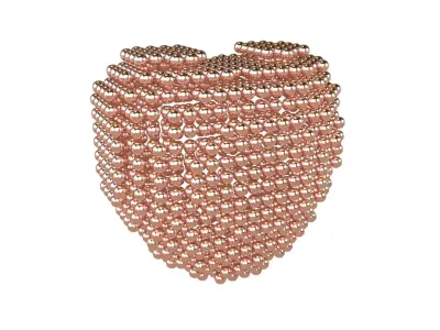 Voxel Heart Round Style v1 013 3D model
