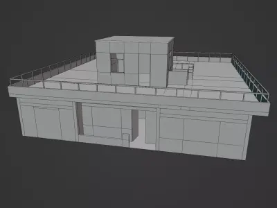 Casa de los Gonzales Al fondo hay sitio AFHS 3D Low-poly 3D model