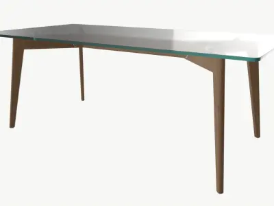 Coffee table Helena rectangle 3D model