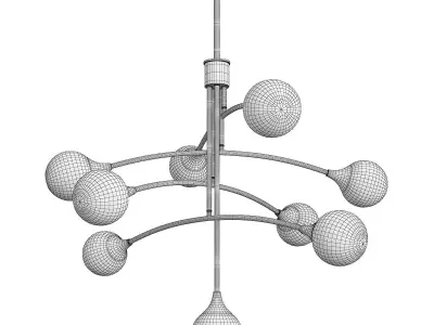 MAYLIN chandelier Low-poly 3D model