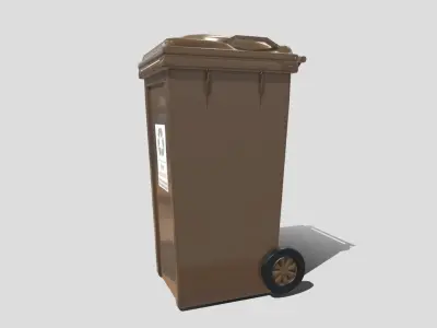 Recycle bin Low-poly 3D model buy